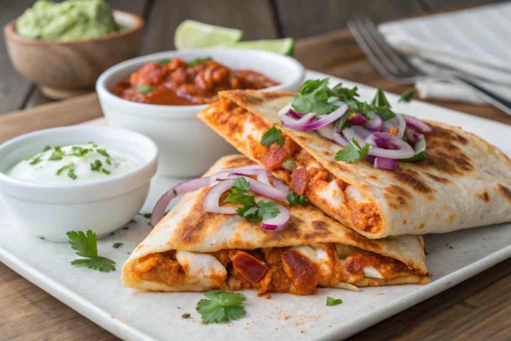 Buffalo Chicken Quesadillas