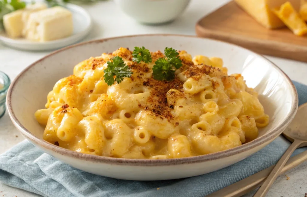 Chick-fil-A Mac and Cheese Recipe Made Easy, with Sharp Cheddar Cheese, Elbow Macaroni, Breadcrumbs