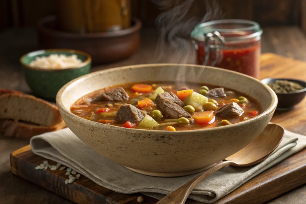 Old-Fashioned Vegetable Beef Soup Recipe