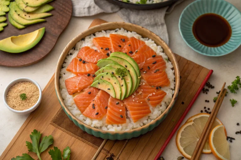 Salmon Sushi Bake Recipe