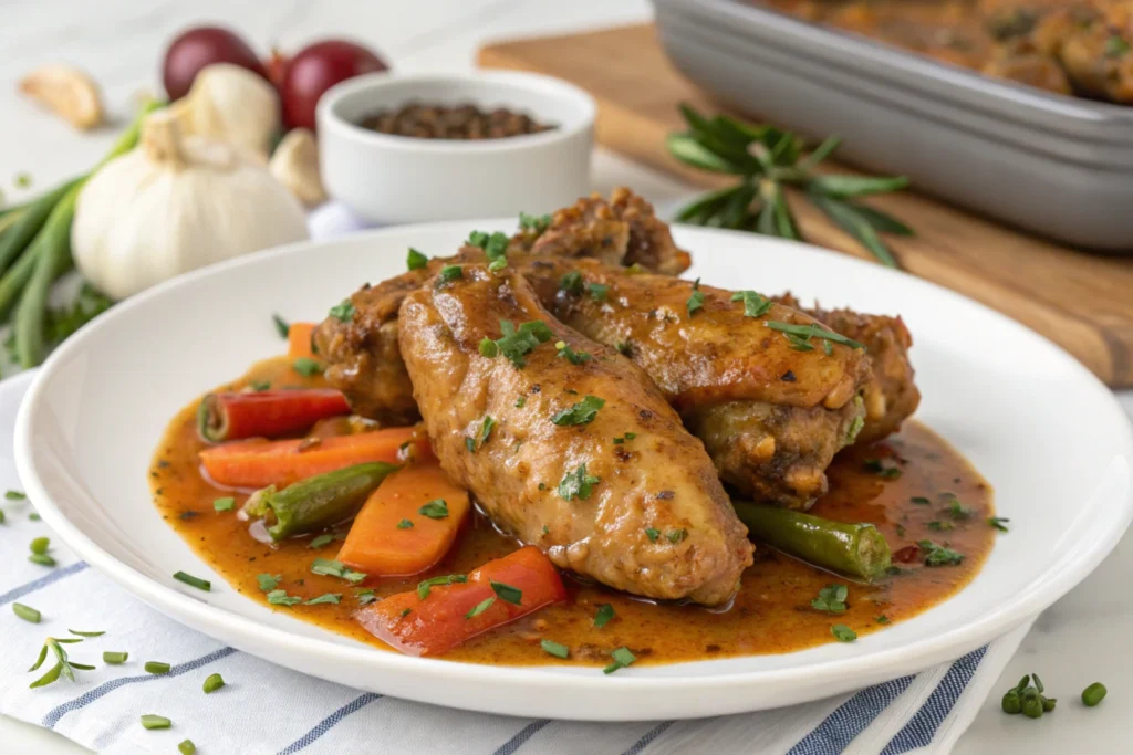 Smothered Turkey Wings Recipe