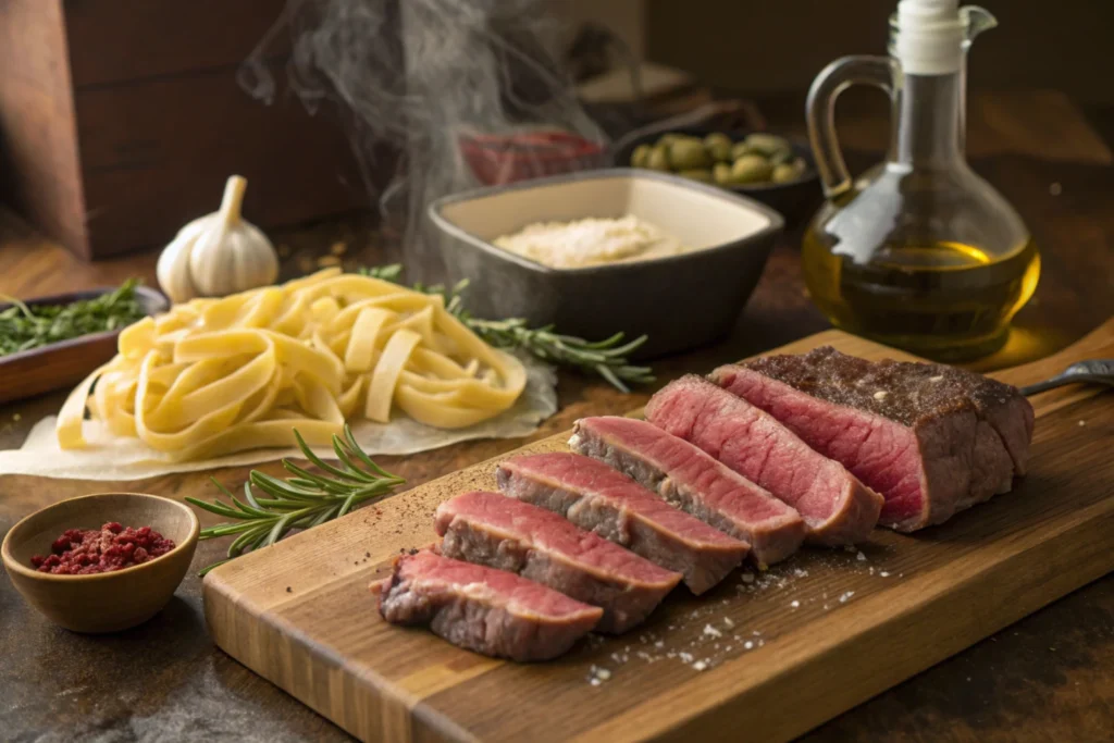 Steak and Pasta Recipe