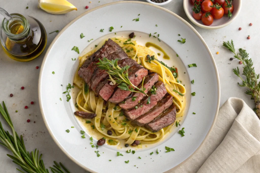 Steak and Pasta Recipe