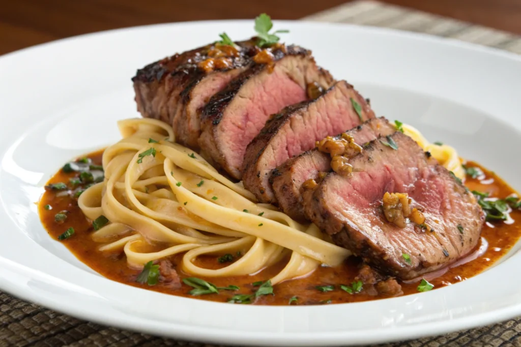 Steak and Pasta Recipe