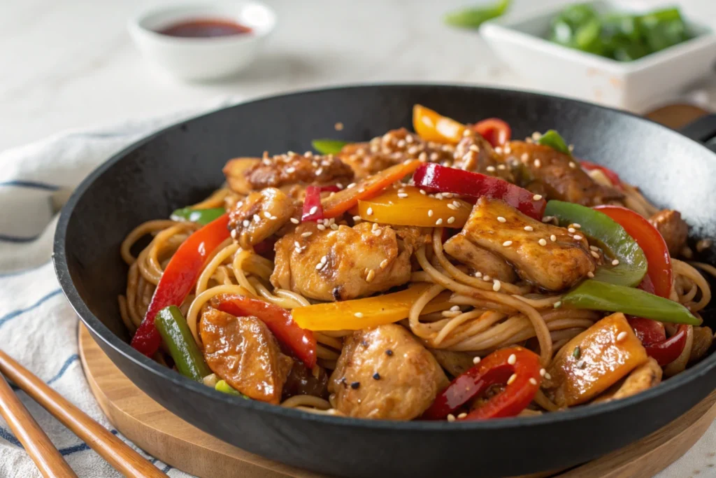 Sweet & Spicy Teriyaki Chicken Stir Fry