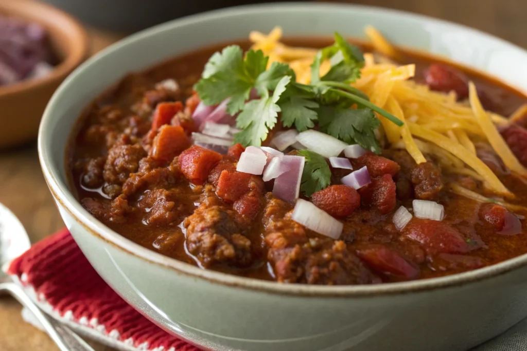 Best Spicy Beef and Enchilada Sauce Chili Recipe