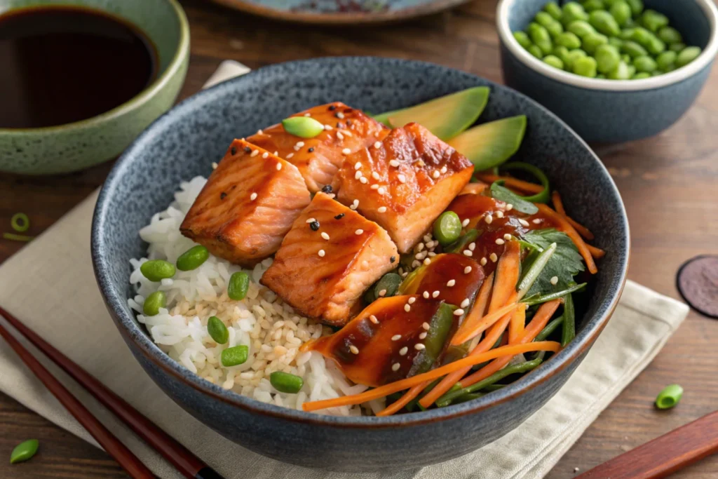 Salmon Teriyaki Bowl