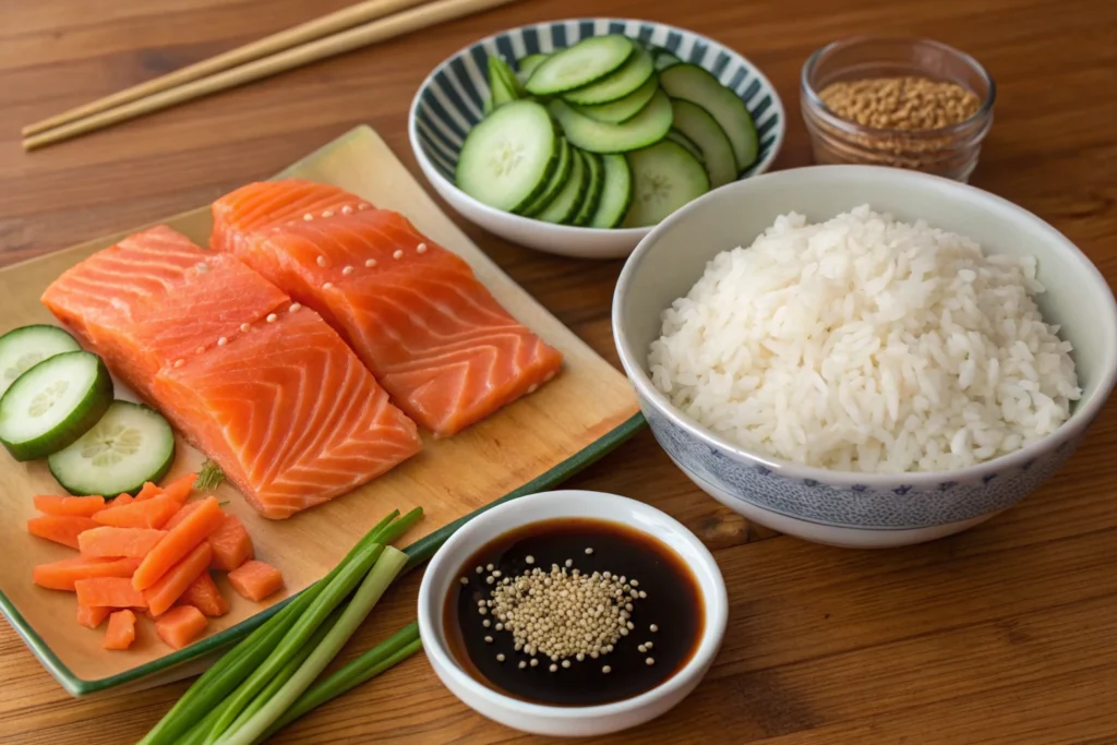 Salmon Teriyaki Bowl