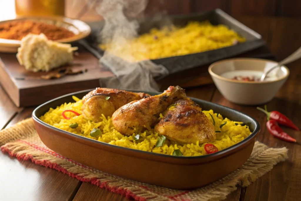 chicken and yellow rice recipe