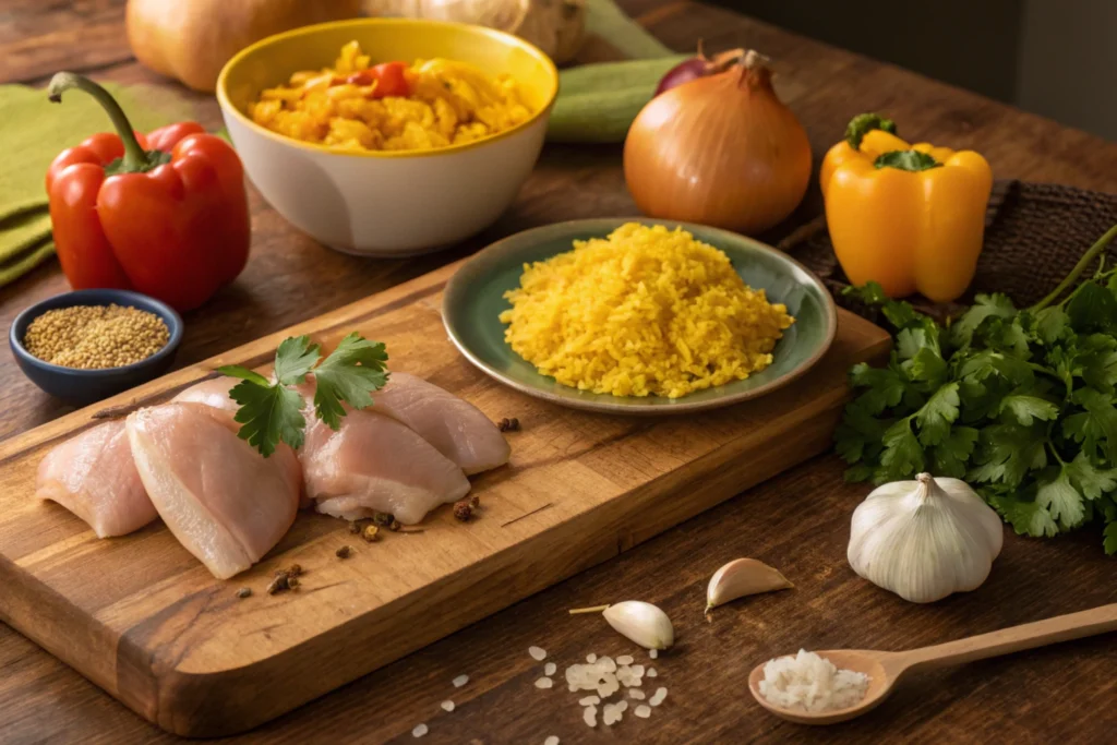 chicken and yellow rice recipe